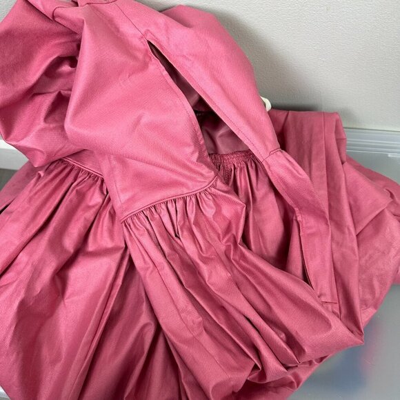 Vintage Laura Ashley Tea Length Dress Pink - Picture 7 of 10